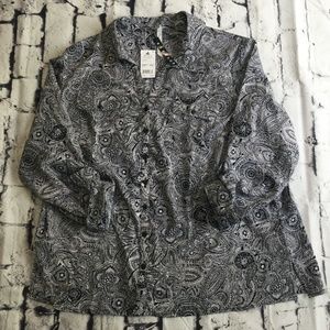 New York Collection Womans Shirt NWT 3XL